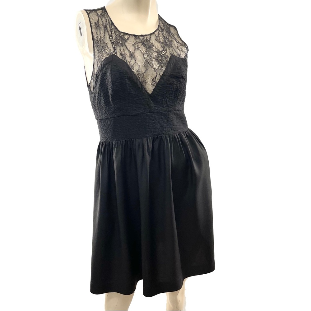 Sandro Paris- Black Lace Mini Dress- 2